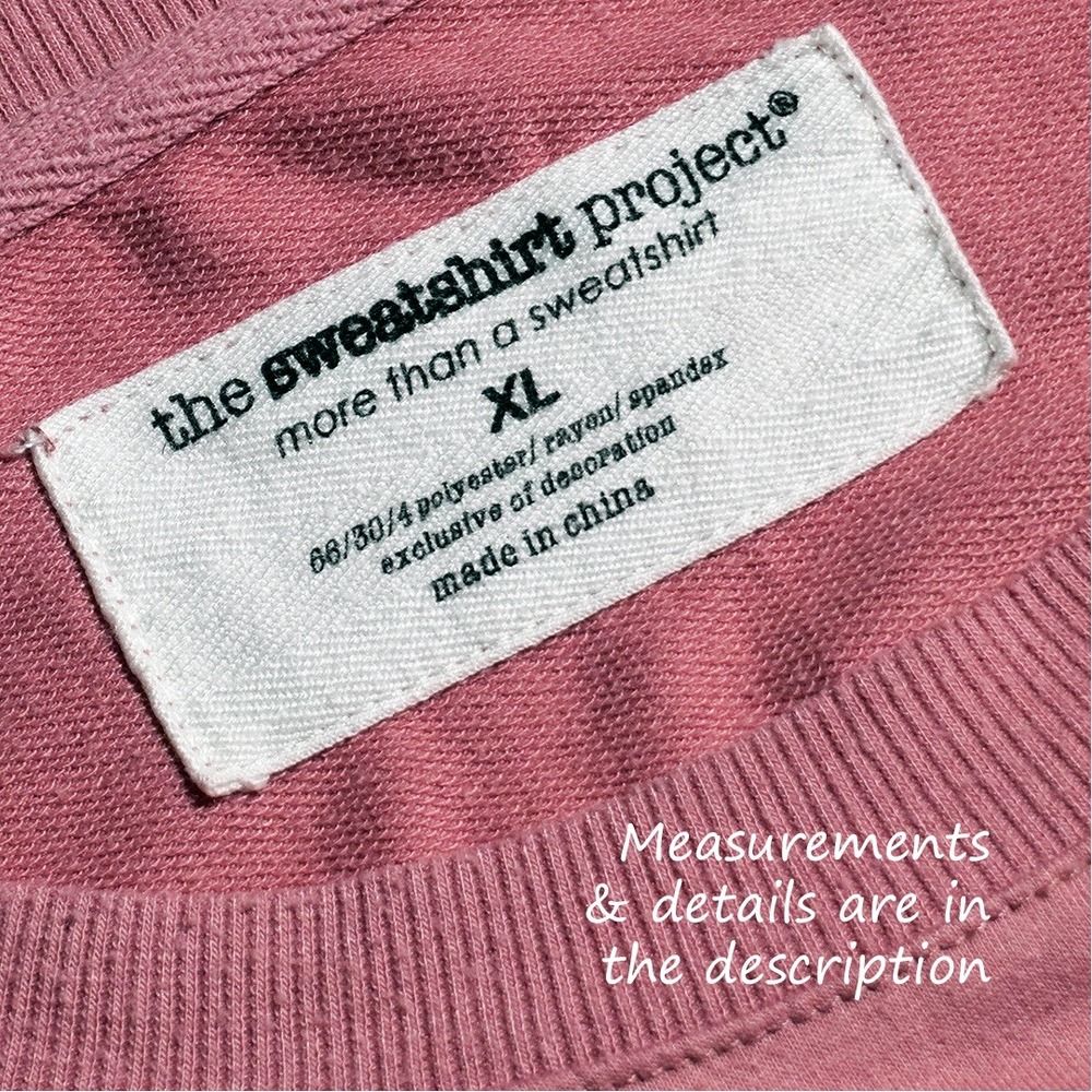 Dusty Rose Oversized Tunic Sweatshirt Dress Side Slit Zip French Terry Plus 1X - Picture 5 of 5
